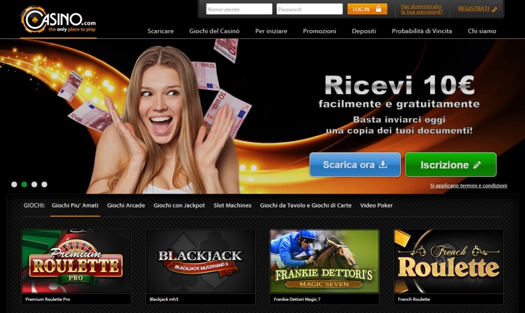 Visita Casino.com casino.com italia