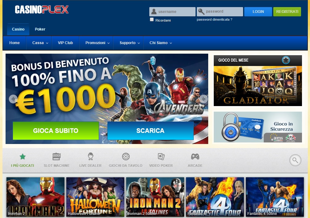 casino plex italia