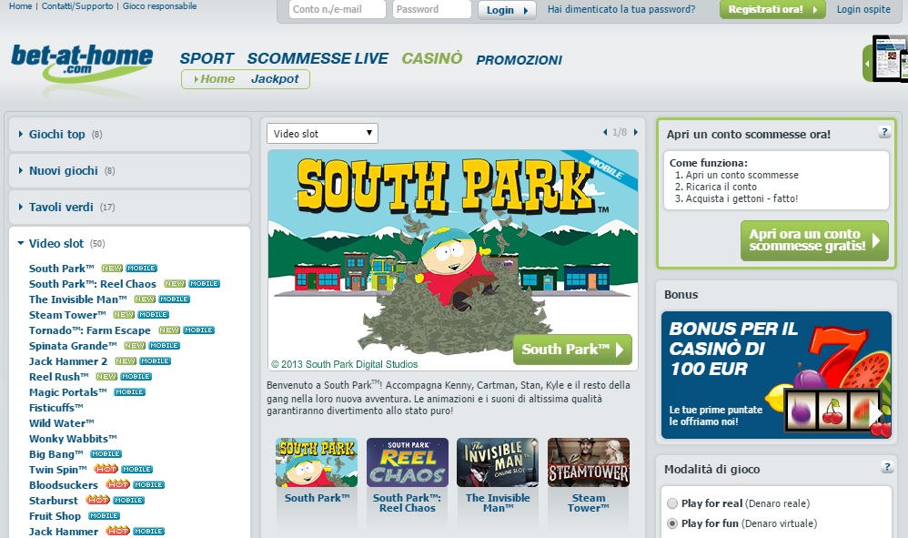 Visita bet-at-home.com bet-at-home casino aams