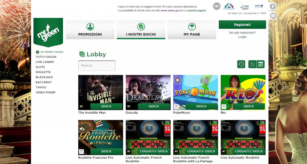 Visita Mr Green Casinò casino aams online mr green