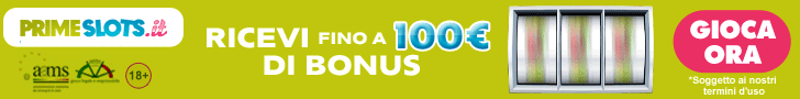 Vinci €1.000.000 su Prime Slots Italia Casinò AAMS